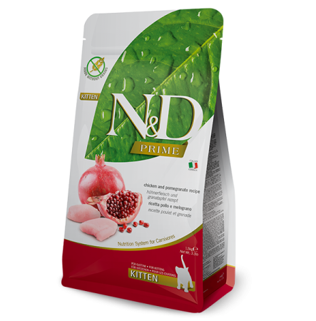 Farmina N&D Grain Free Chicken and Pomegranate Kitten 300 г